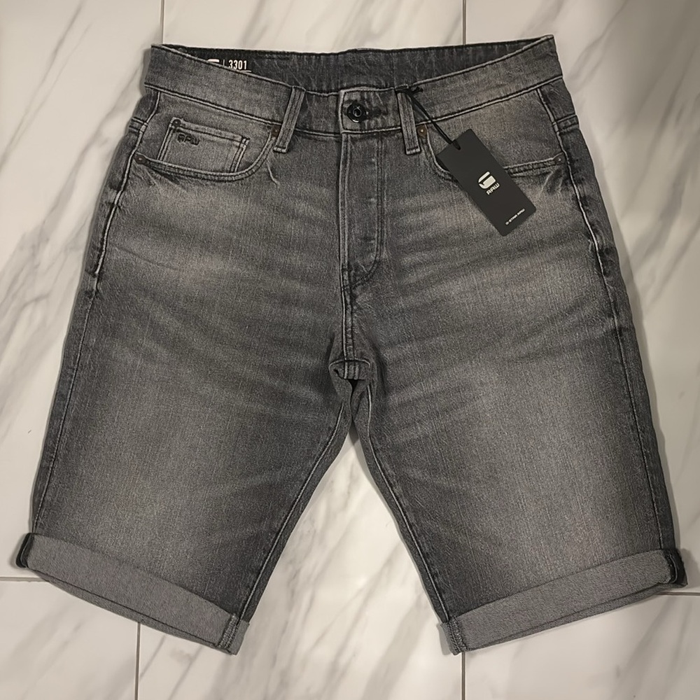 Men’s G-Star Raw 3301 Tapered Fit Denim Shorts